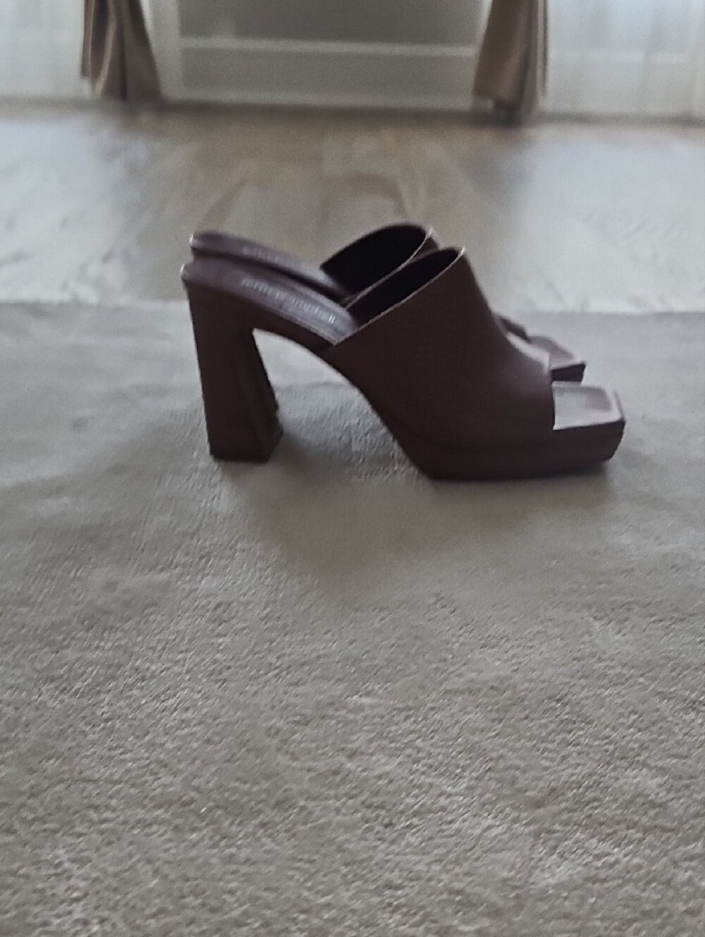 Jeffrey Campbell Leather Platform Mule Heels - Picture 6 of 6